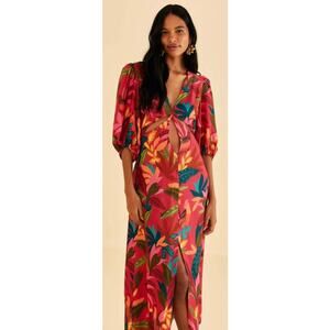 FARM Rio Vibrant Floral Maxi Dress-NWT